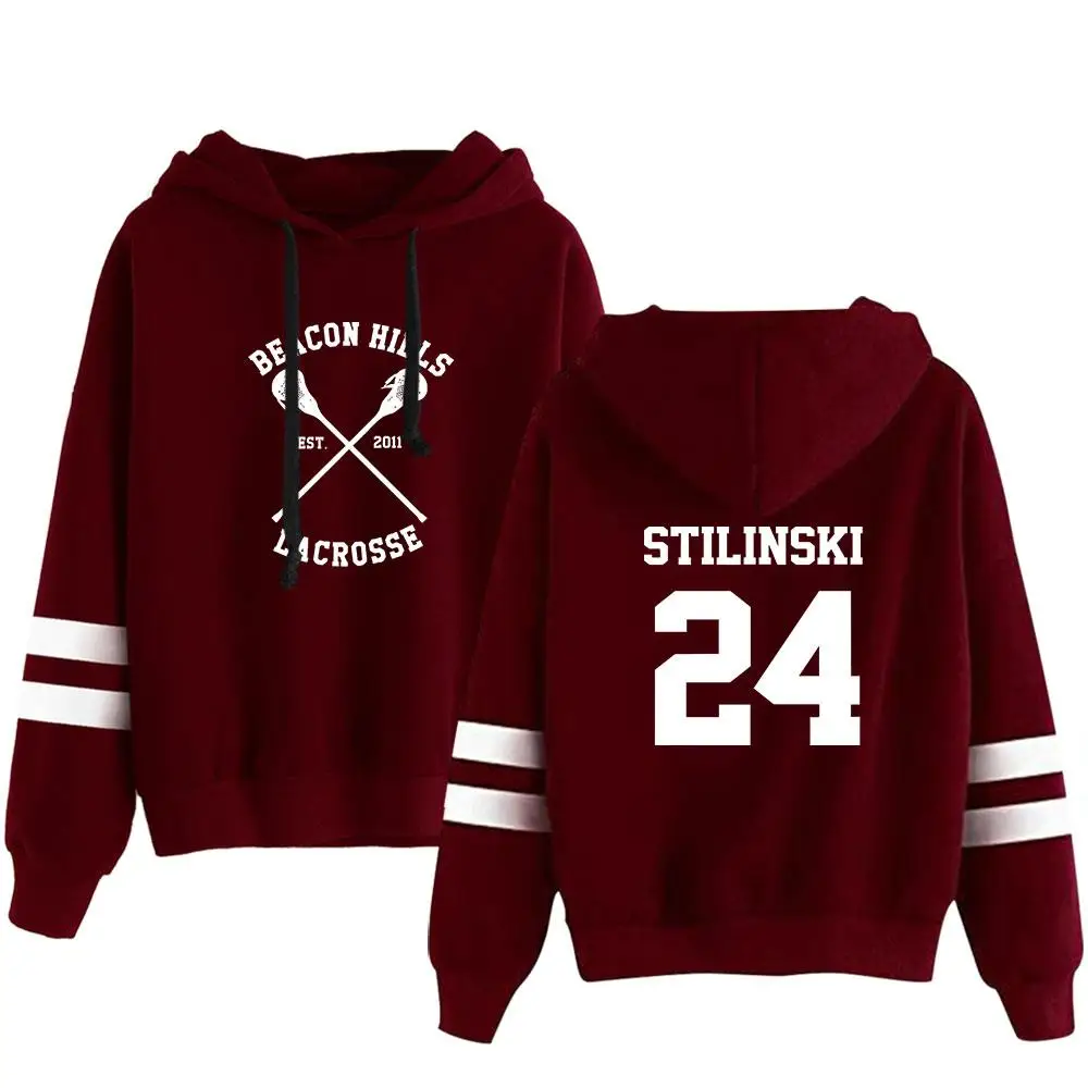 Teen Wolf Hoodie Unisex Pocketless Sleeve Women Men Sweatshirt Harajuku Streetwear Stilinski 24 Fashion Clothes Plus Size