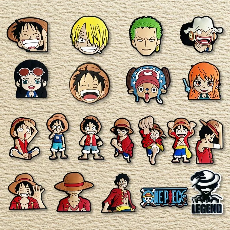 One Piece Roronoa Zoro Monkey D. Luffy Cartoon Niedliche Schuhschnallen für Männer und Frauen Hochwertige DIY Dekorative Schuh-Charms – Detail 6