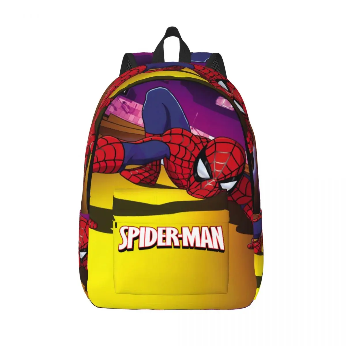 

Daily Logo Kindergarten Bag Camping Multi Compartment Marvel Spider Man For Men Kid Bookbag Gift
