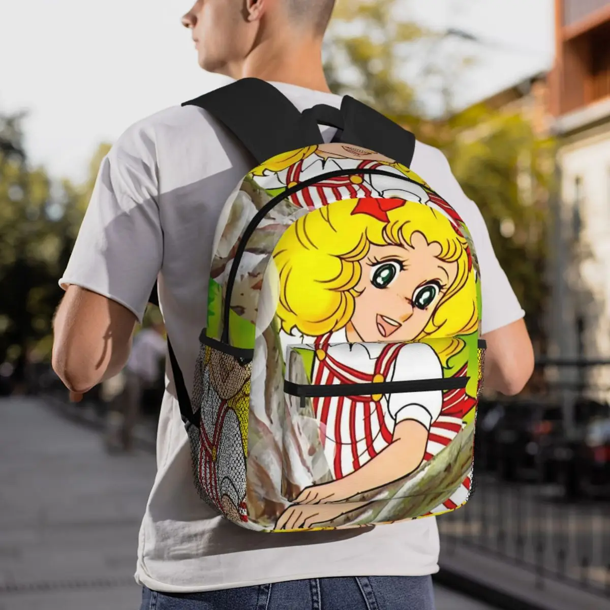 New Candy Candy Cartoon Backpack Student BookBag Kids School Bag Laptop Shoulder Bags for Boys Girls