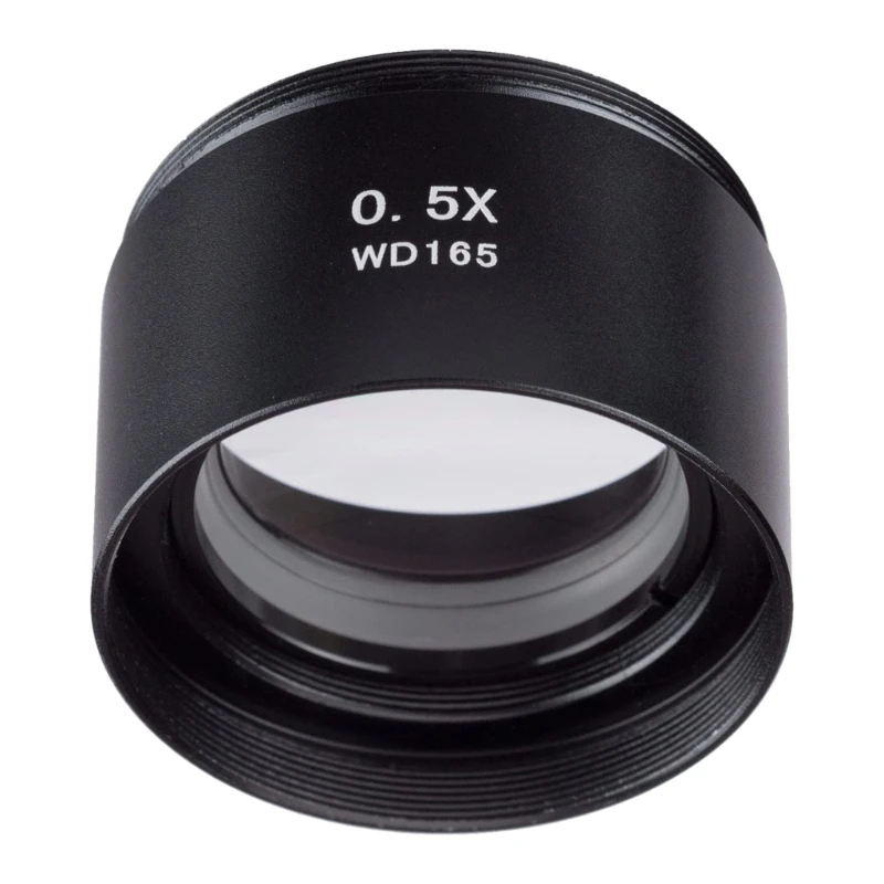 Lente Barlow per microscopio Stereo WD165 0,5x con filettatura di montaggio da 1-7/8 "(48mm)