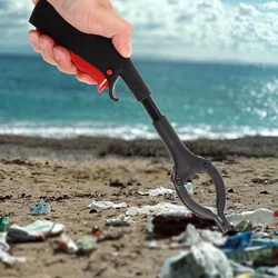 Bending-free Trash Clip Drying Rack Pickup Sticks Garbage Litter Picker Collector Grabber Clips for Elder Portable Reaching Tool