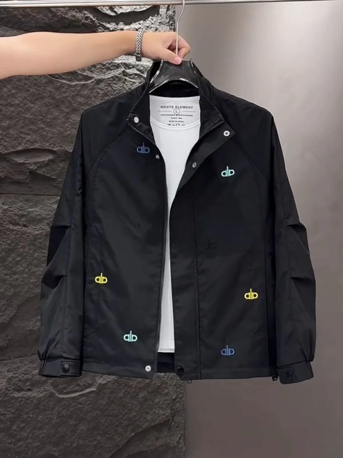 

Мужская куртка большого размера 300-мешочек с вышитыми буквами, повседневная осенне-зимняя верхняя одежда, модная и хаповая одежда