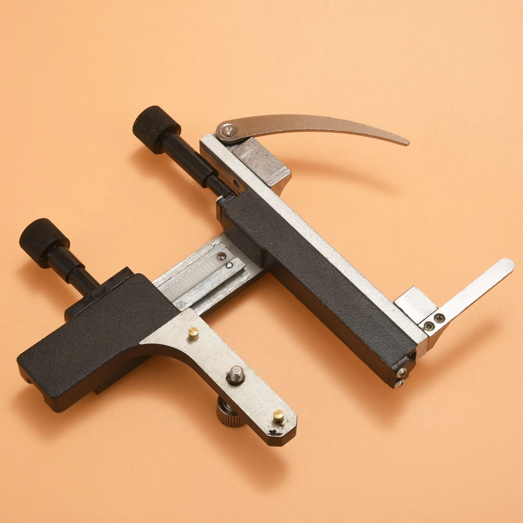 Calibro mobile XY da stadio meccanico attaccabile per microscopio con scala