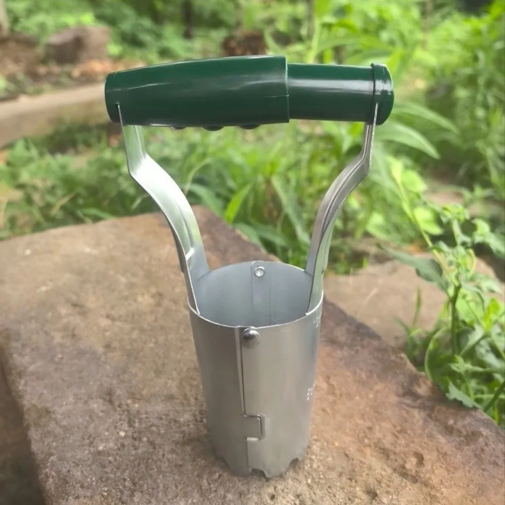 Handheld Seedling Transplanting Cylinder Plastic Handle Vegetable Planter Planting Machine Efficient Seeder Excavator
