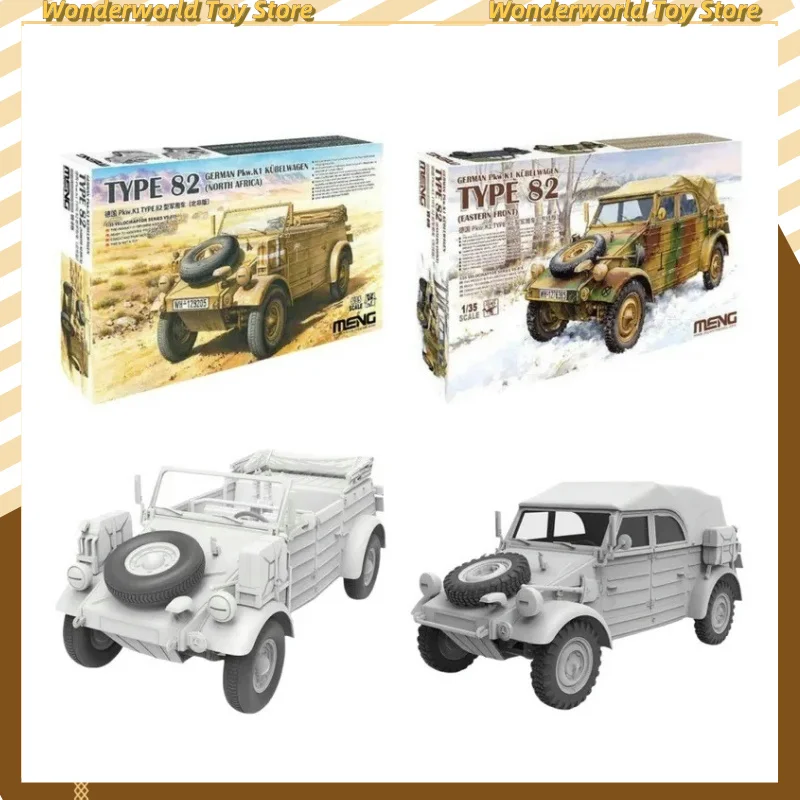 Meng Germany Pkw K1 Type 82 Military Vehicle 1/35 Assemble Figure Vs-015/016 Model Assembly Collectible Children Birthday Gift