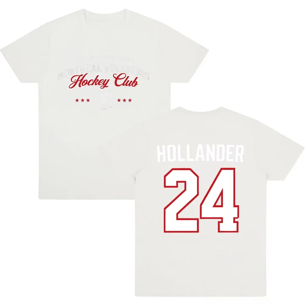 heated rivalry 100%cotton men's shirt jersey Commemorative Tshirt Summer Shane Hollander 24 Short Sleeve Unisex Streetwear Shirt