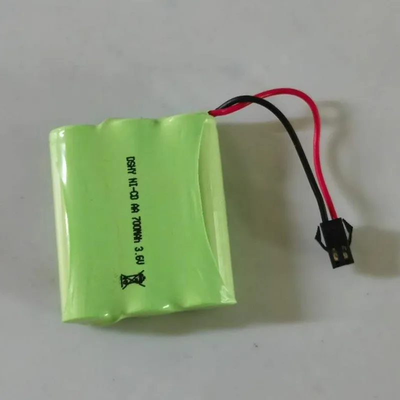 AA No. 5 3.6V rechargeable battery pack sm-2p connector battery toy off-road vehicle accessories 700MAH durable