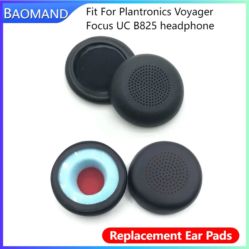

Ear Pads For Plantronics Voyager Focus UC B825 Headphones Replacement Soft Foam Cushion Sponge Pad Leather Earmuffs