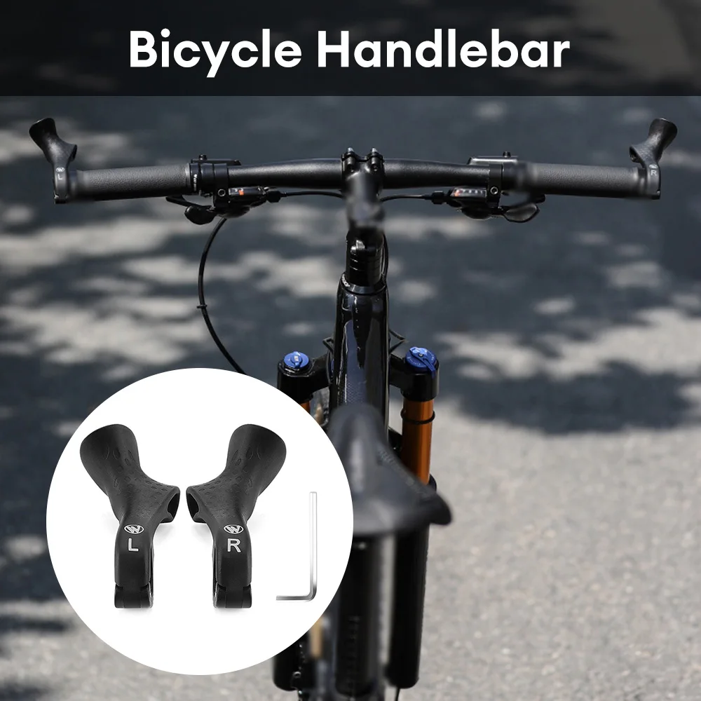 

WEST BIKING MTB Bicycle Bar ends Ergonomic Design Mountain Bike Handlebar 22.2mm Nylon Inner Handle Bar Grips MTB Cover Handle