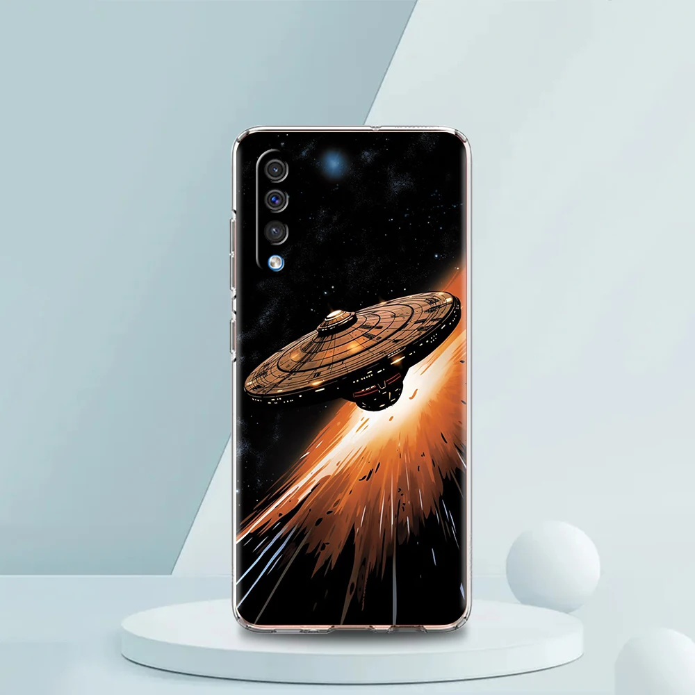 Alien Martian UFO Soft TPU Cover for Samsung Galaxy A25 A23 A22 A52S A52 A55 A72 A51 A71 A41 A31 A13 5G Transparent Phone Case