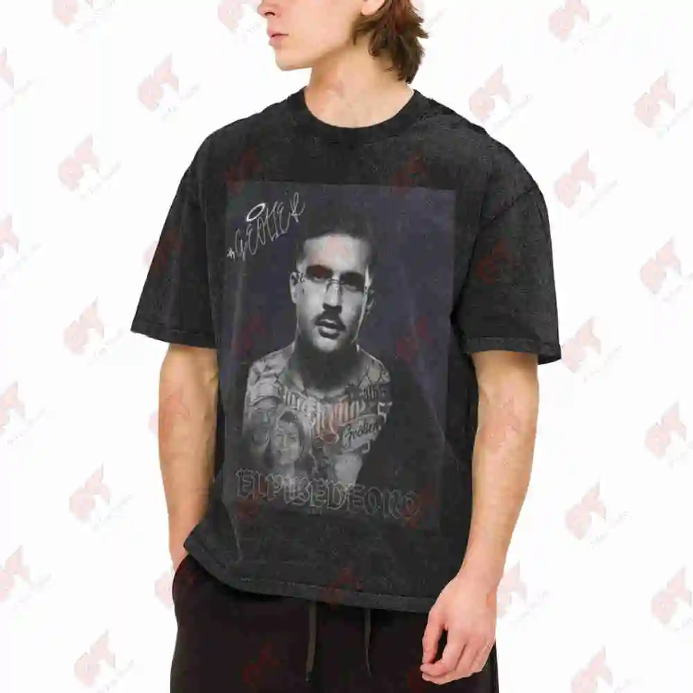 Geolier The Golden Trap Vintage Washed Tee Pure Cotton T-Shirt