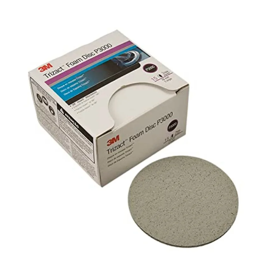 

Trizact Hookit Foam Disc 02096 5 in 3000 15 discs per carton