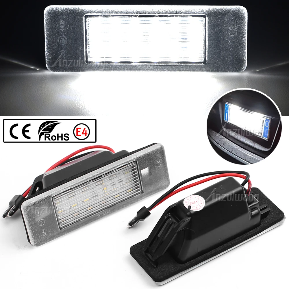 Car LED License Number Plate light Lamps For Nissan Juke F15 Micra K12 March K13 Kicks Note E11 Armada NV200 Rogue Qashqai