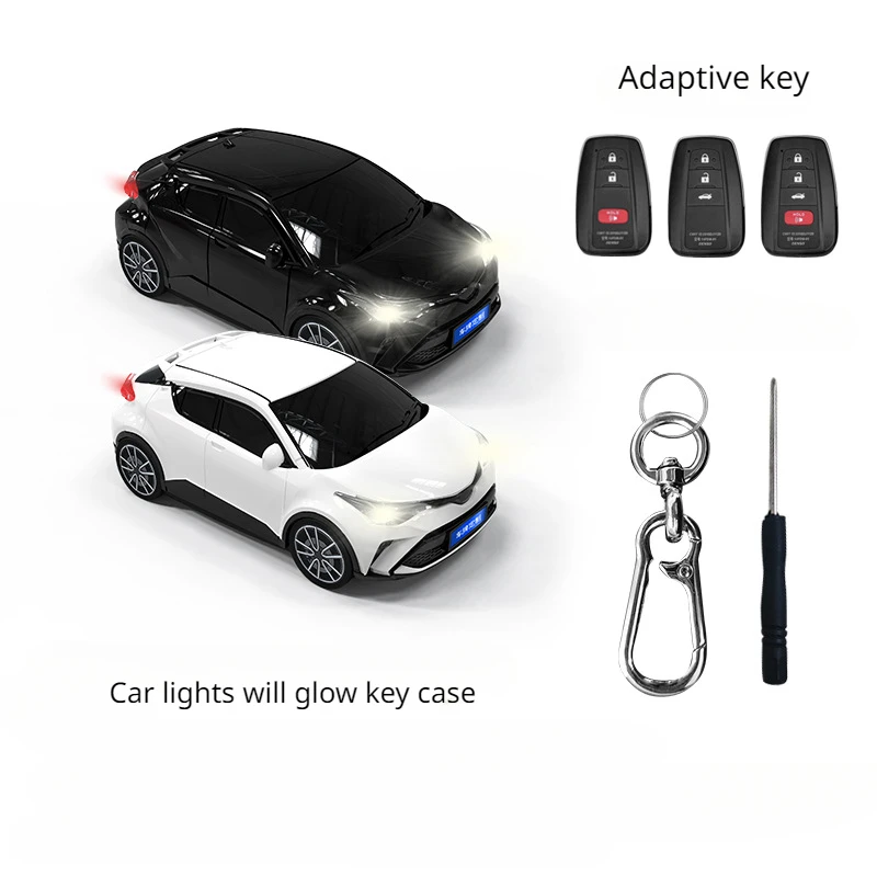 For Toyota CHR Key Cover Car Model Case Remote Control Protective Cover Keychain Accessory Surprise Gift Car Decoration