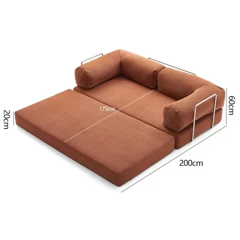 Sofa Bed Memory Foam Removable Foldable Sofa Sponge Vacuum-packed Space-saving Easy To Relax Home Furniture Living Room