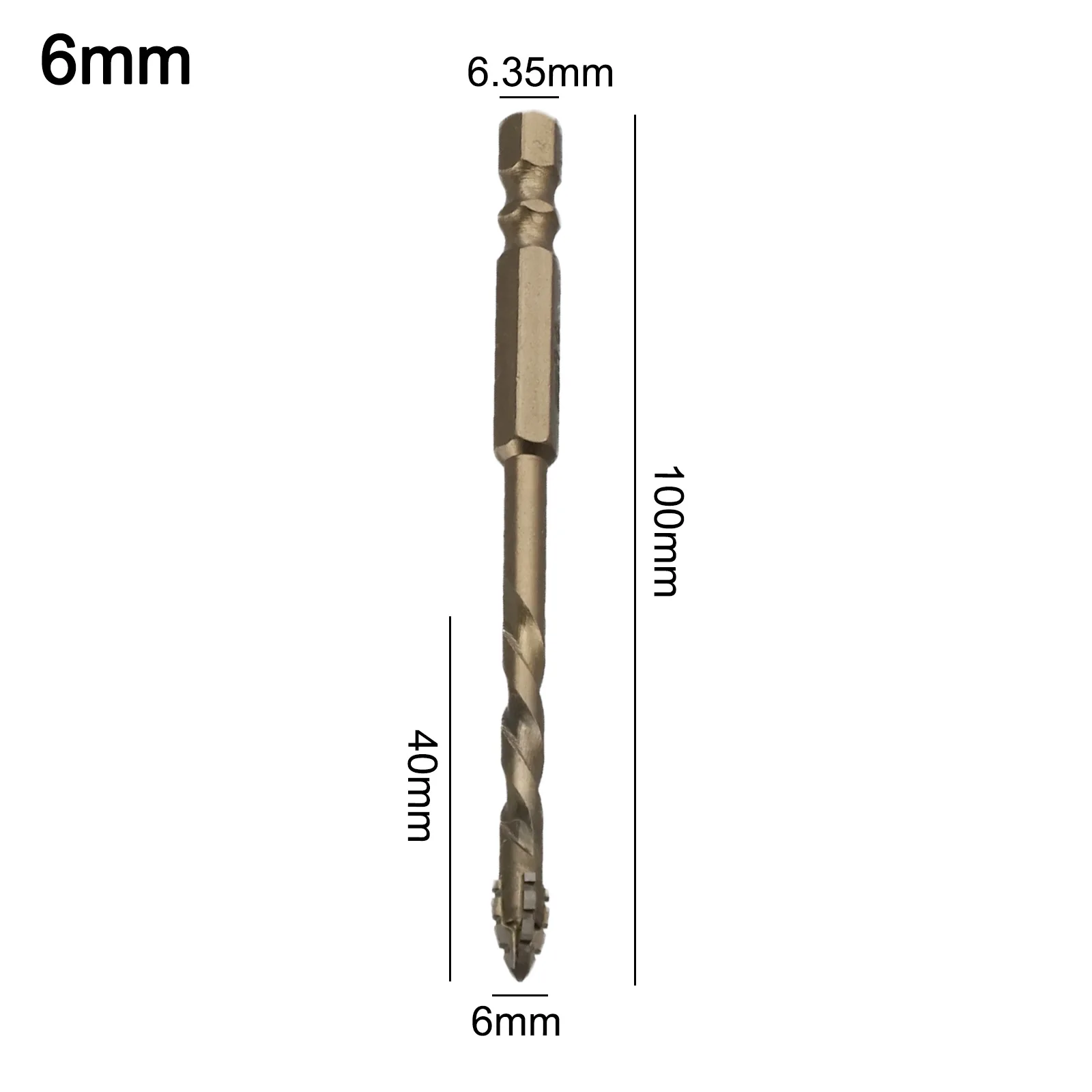 

DIY Projects Eccentric Drill Bit Spiral Drill Bit Efficient Hole Making Hex Shank Design High-Speed Rotation For Drilling Tiles
