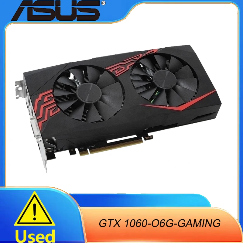 

ASUS Video Card GTX 1060 6GB 192Bit GDDR5 Original Graphics Cards for nVIDIA VGA Cards Geforce GTX1060 1050 TI 750 960 950