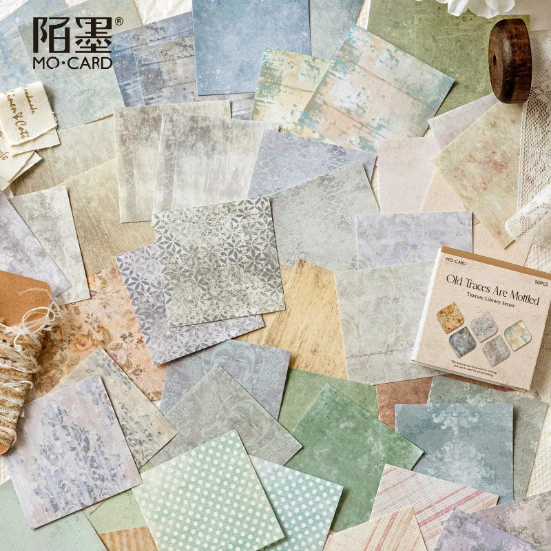 30pcs/lot Memo Pads Material Paper Texture Library Diary Journal Scrapbooking paper Card Background Decoration Paper