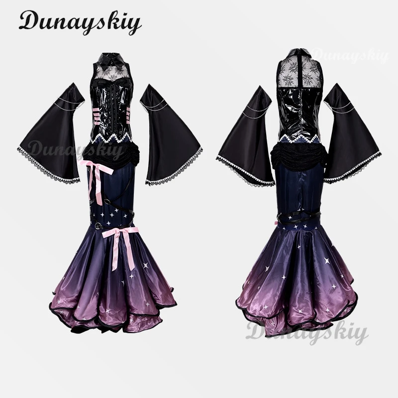 프로젝트 세카이: 컬러풀 스테이지! 더 많은 점프! 루카 코스프레 유니폼 드레스 맞춤형 가발 세트 애니메이션 콘서트/할로윈 롤 플레잉