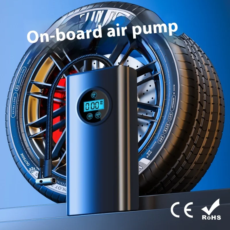 

Motorcycle Car Mounted Inflation Pump Small Car Inflation Cylinder Portable Digital Display Inflation Cylinder Electric Infla