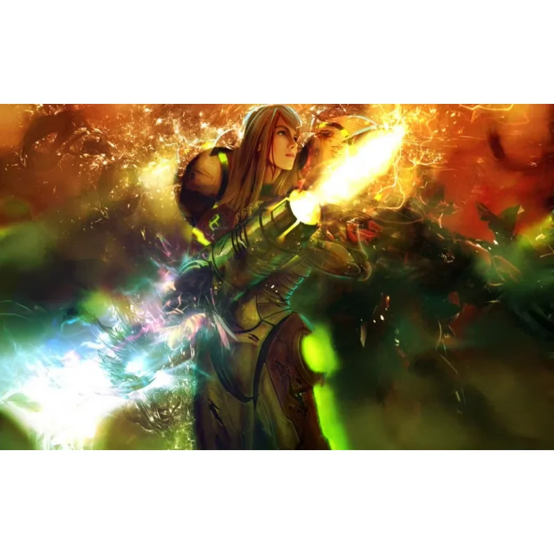 Home Decor Metroid Prime Game-Silk Art Poster Wall Sticker Decoration Gift