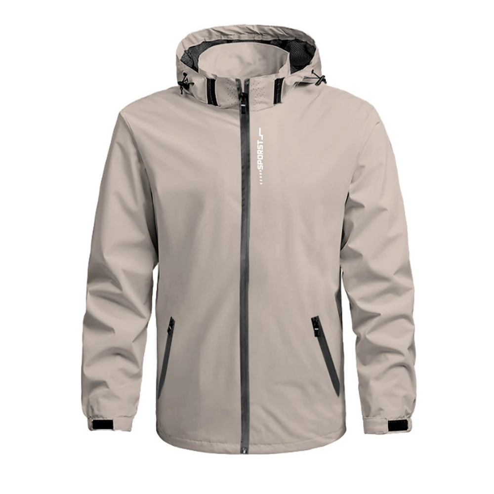 Windbreaket Jacket for Men and Women Outdoor Sports Hooder Coat Jakets Spring Autumn Hiking Waterproof Thin Outwear