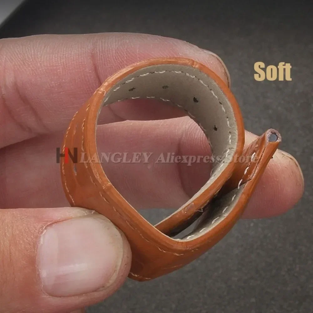 Uhrenarmband aus Kalbsleder mit goldener Schnalle, universell einsetzbar, 12/13/14/15/16/17/18/19/20/21/22/24 mm, Herren- und Damen-Uhrenarmband, Zubehör. – Detail 5