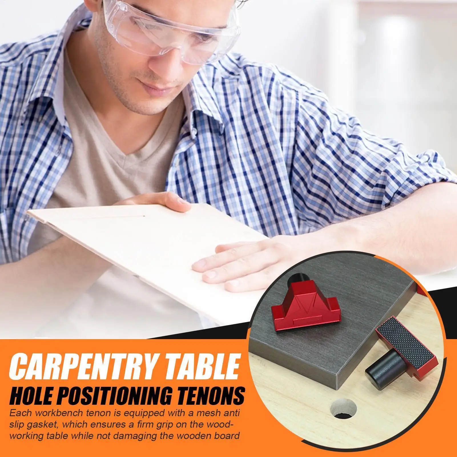 

Зажим для собак, 2-х предметный зажим для колышек, нескользящие инструменты, аксессуары, стопор для столярных изделий, изготовления мебели, домашней мастерской