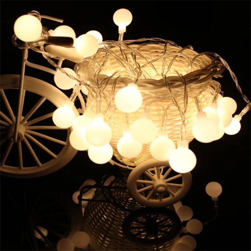 Warm White LED String Lights, Bola AA Bateria, Novidade Fairy Lighting, Festival, Natal, Decoração de Casamento, 1m, 2m, 4m, 5m, 10m