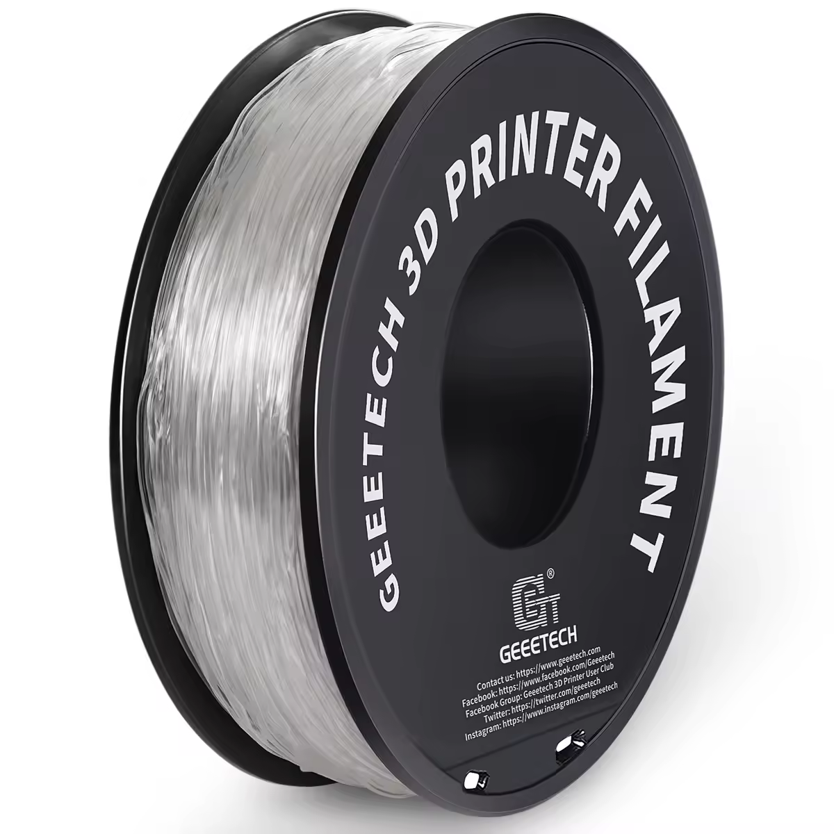 GEEETECH 3D TPU Flexibles Filament TPU-Material 1 kg 2,2 Pfund/Spule 1,75 mm Kunststoff-Vakuumverpackung, ungiftig, hochwertig, sicher