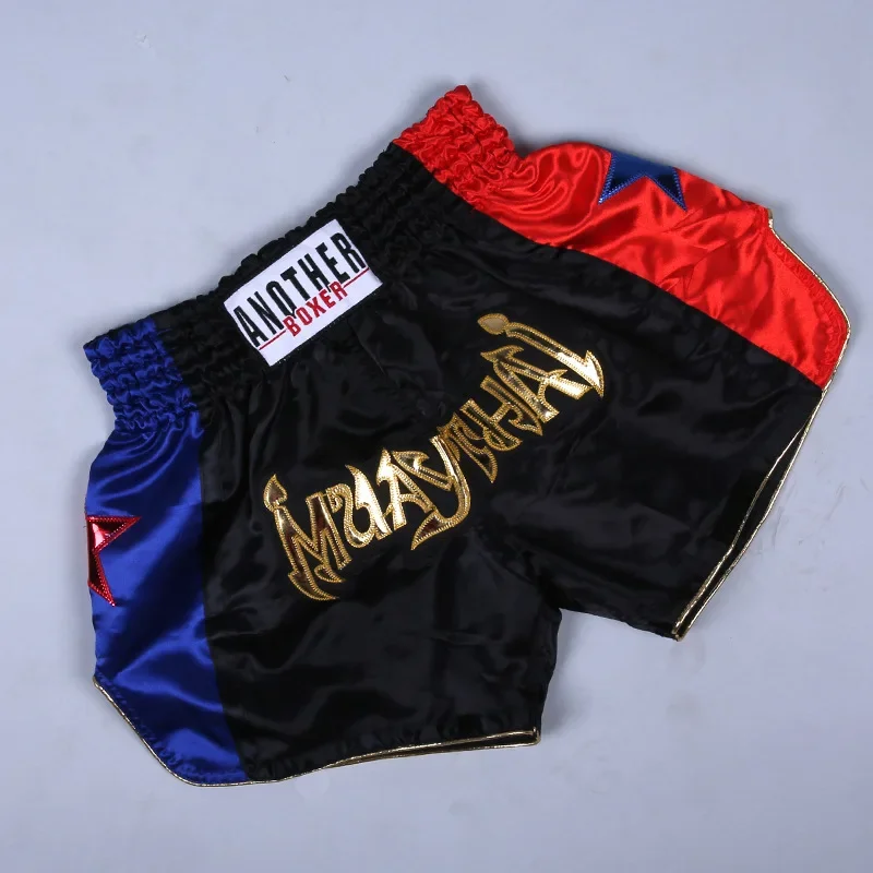 Anotherboxer MMA Shorts For Unisex Muay Thai Boxing Trunks Training Gym Fitness Fight Pants For Adult & Children