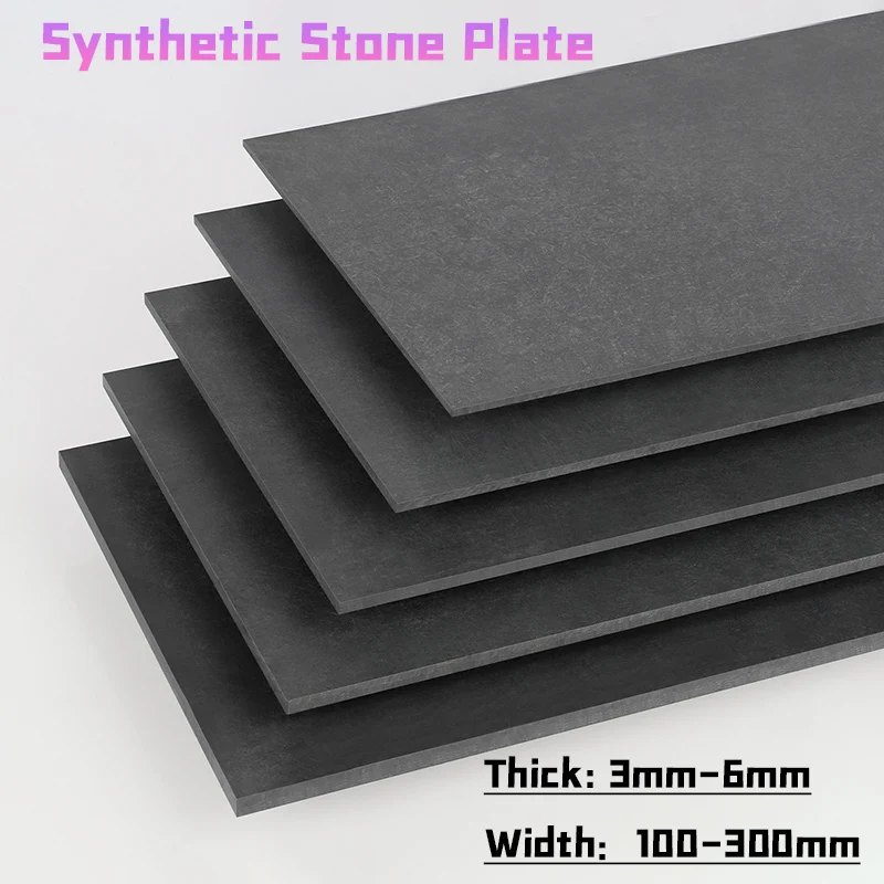 1pc/lot Anti-static Black Synthetic Stone Plate Thickn 2mm~8mm Fiberglass Heat Shield Board Insulation 350°c High Temperature