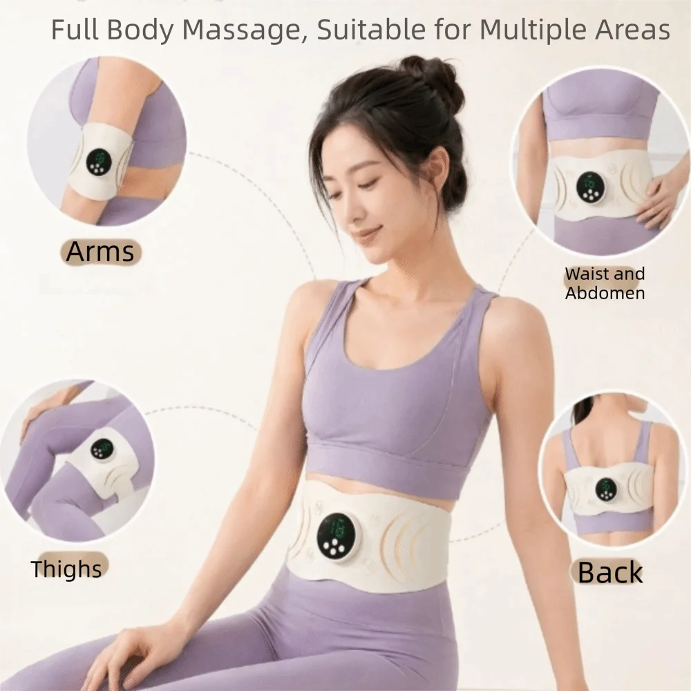 Multifunctional Red Light Massage Belt Portable Lightweight Waist Massager Adjustable Straps Elastic Fabric