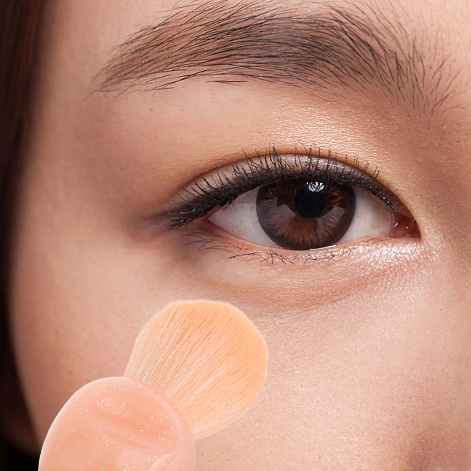 Brosse à poudre pour ongles, 2 pièces, Mini brosse de maquillage pour Blush, pour joues, outil de maquillage de voyage Compact, Application douce, nettoyeur de poussière pour ongles