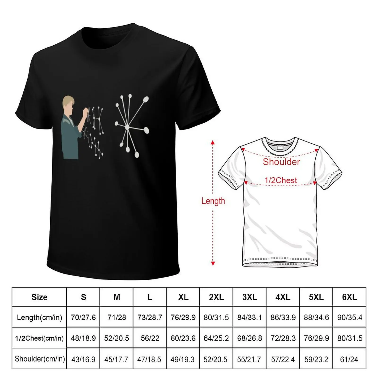 Good Will Hunting illustration T-Shirt Basic Solid Color Short Sleeve Cotton Top