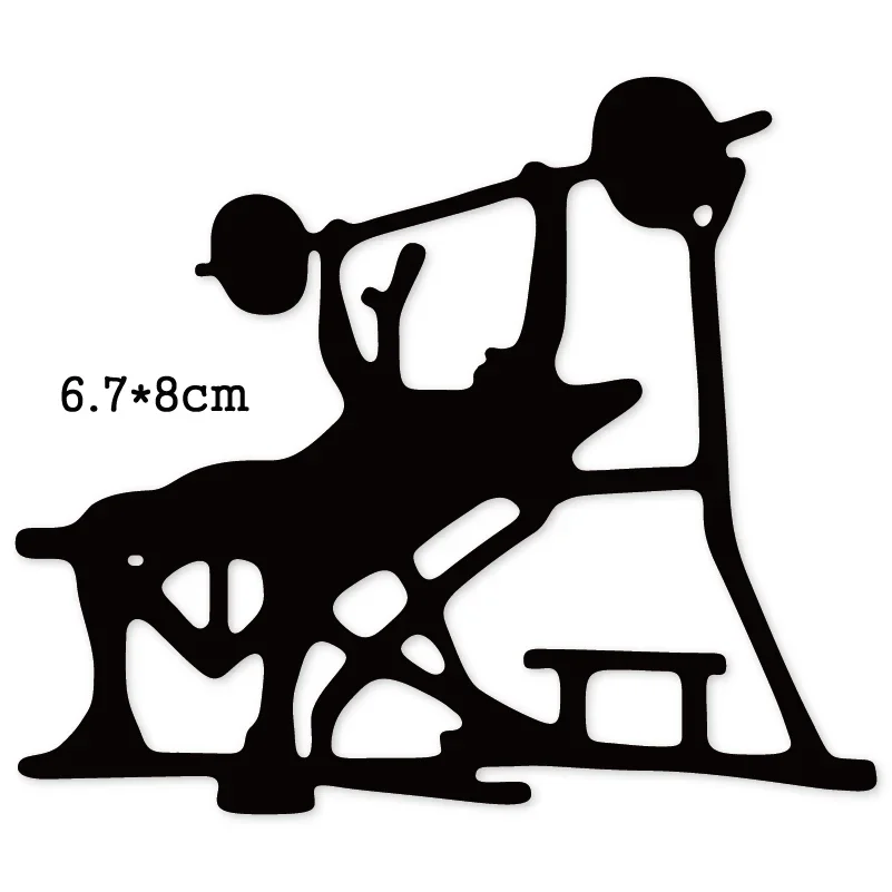 Muscle exercise  Metal Cutting Dies Stencils for DIY Scrapbooking/photo album Decorative Embossing DIY Paper Cards