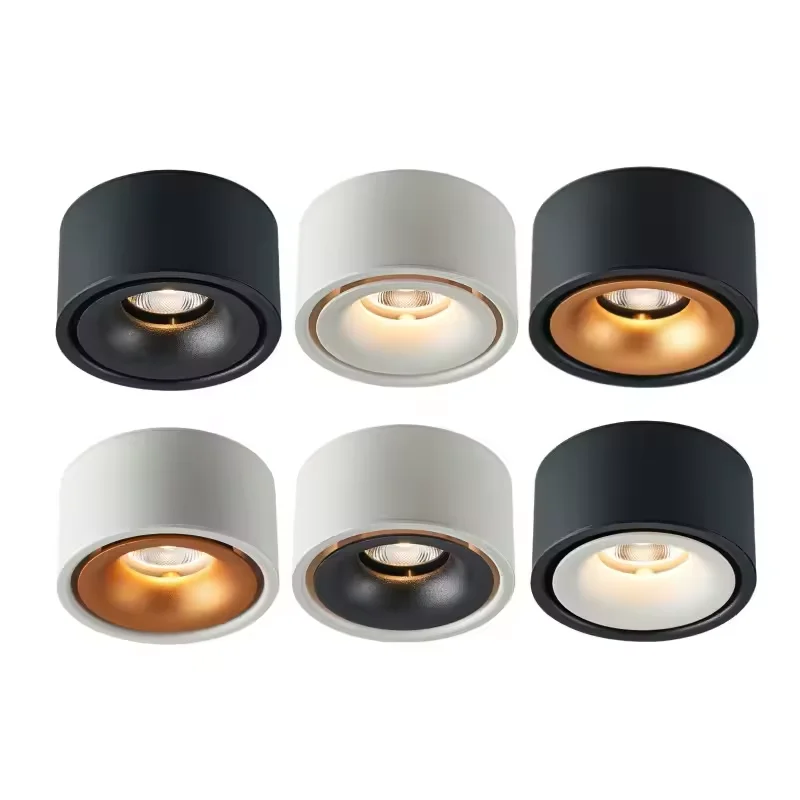 Dimmable LED COB Downlights 5W-18W Surface Mounted LED Ceiling Light AC110V/220V Driverless Indoor Lighting for Home And Office