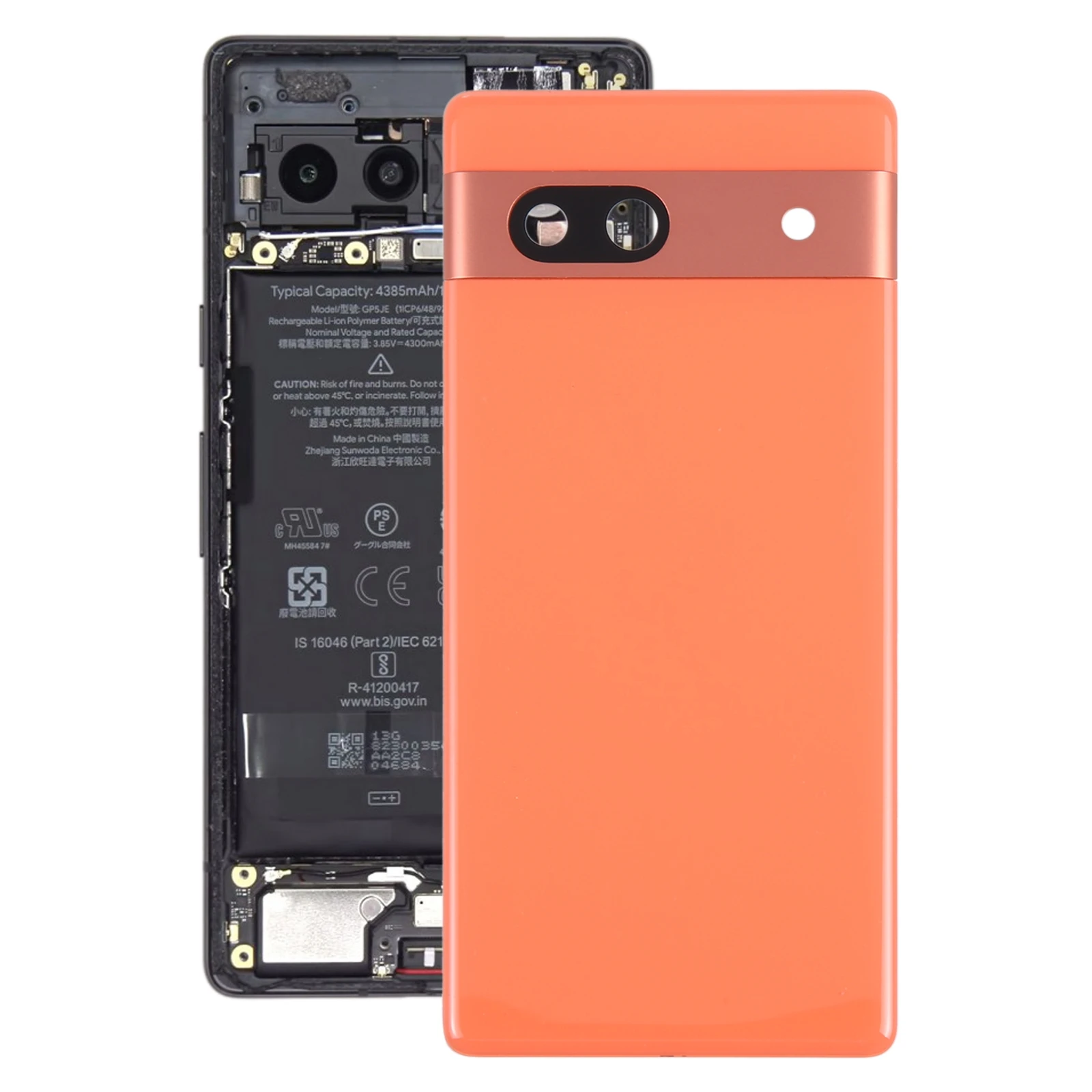 For Google Pixel 7A Original Battery Back Cover with Camera Lens Cover