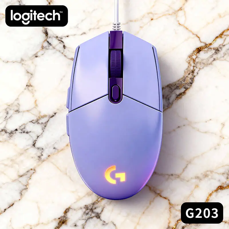 

New Version Logitech G203 RGB Gaming Mouse, High Speed Clicking, Durable Construction, Smooth Control for PC/Laptop