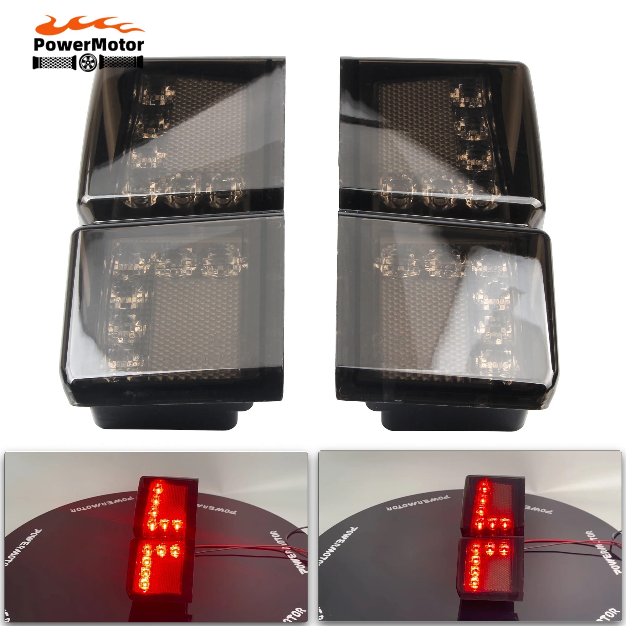 

1 Pair ATV UTV LED Taillight Rear Brake Lights turn Turn Signal Lamps For Polaris Ranger Crew XP 1000 2017-2025 Accessories