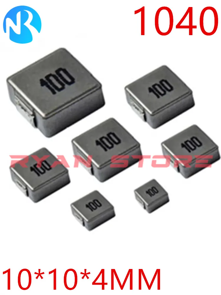 50PCS Molding Power Inductor Shielding Inductance 1040 SMD 1 1.5 2.2UH 3.3UH 4.7UH 6.8UH 10 15 22 33 47 68UH 100UH High Current