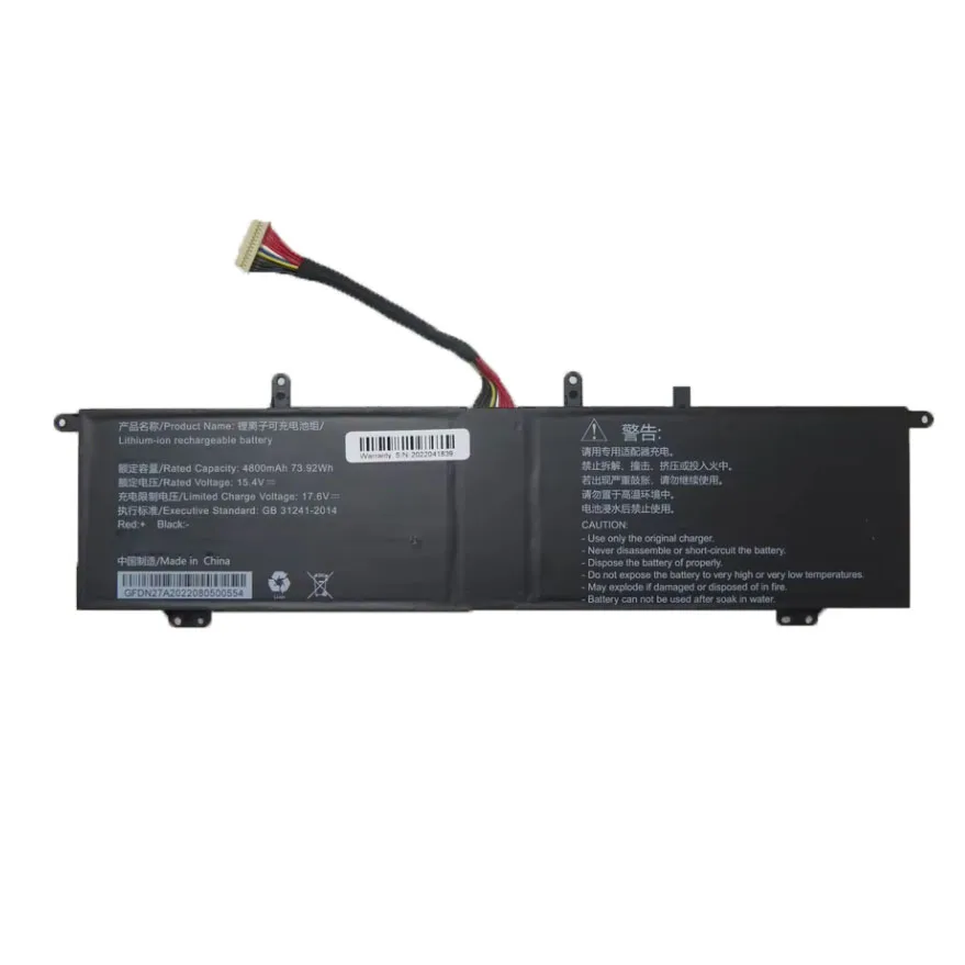 

Сменный аккумулятор для ноутбука WYC6075290P 15,4 В 4800 мАч 73,92 Втч 13PIN 13 линий новый