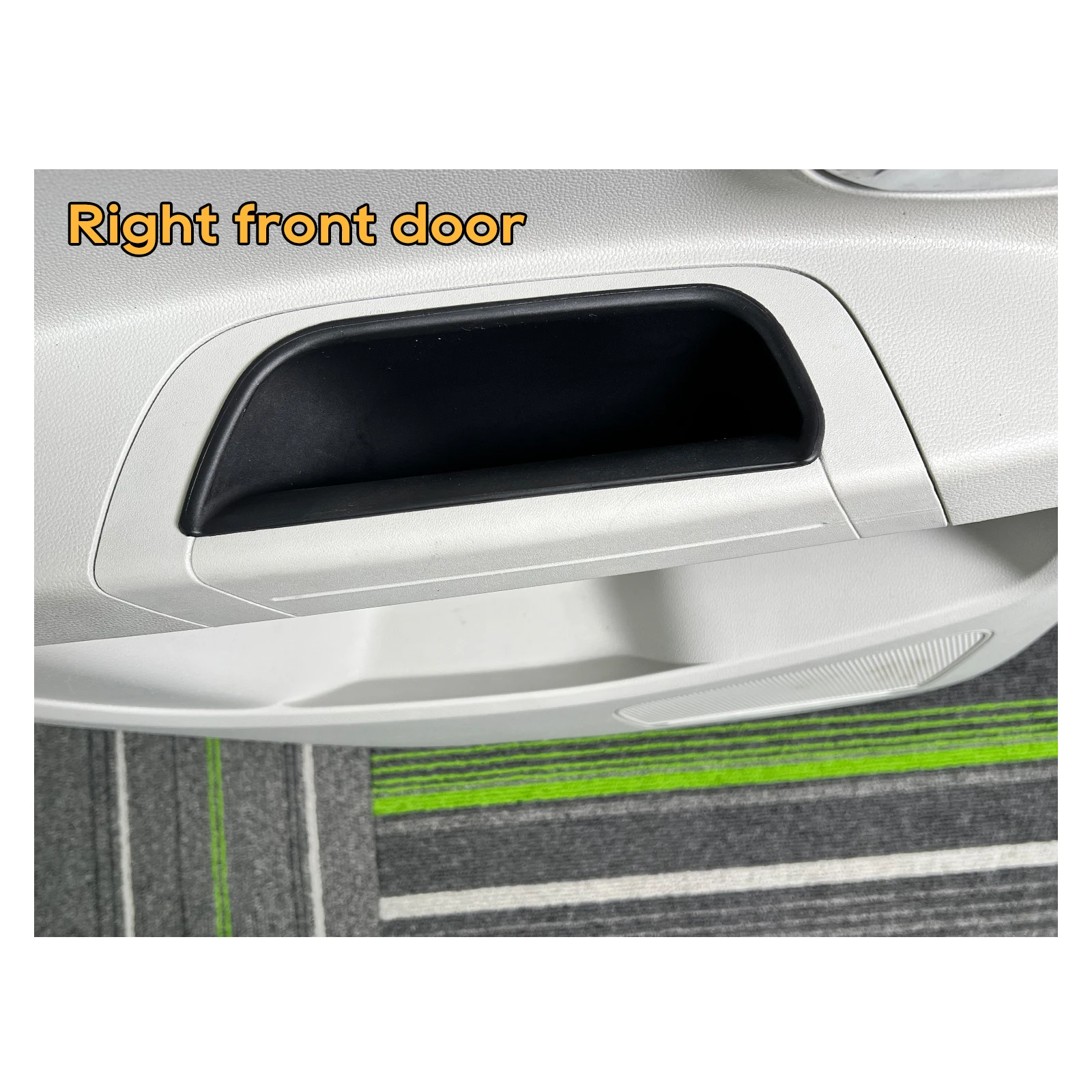 RUIYA For Up/Seat Mii/Skoda Citigo 2013-2019 Car Door Side Storage Pallets Armrest Container Box Phone Tray Accessories 2 Pcs