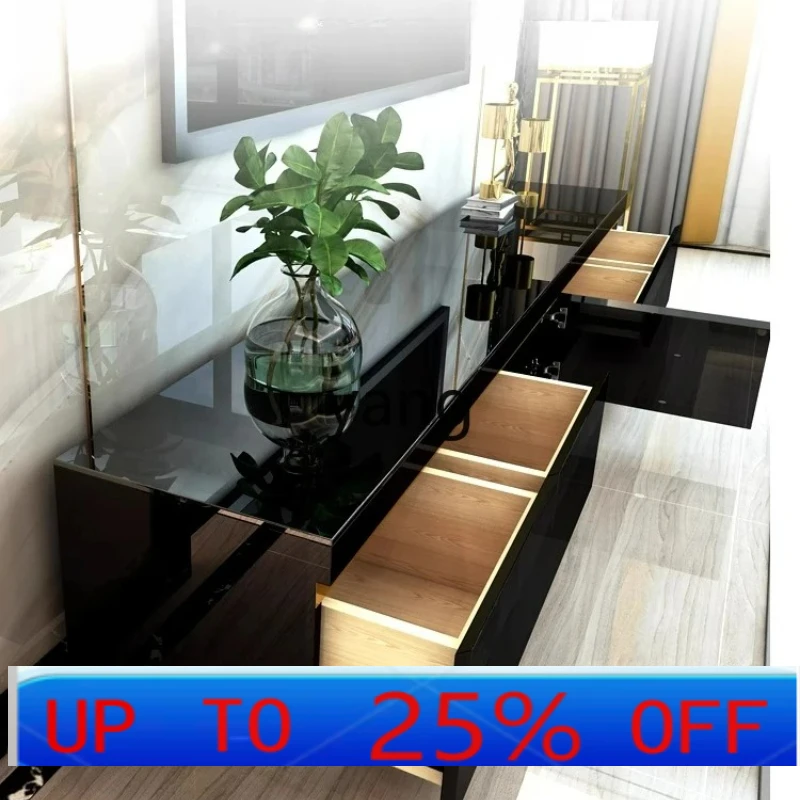 

Lmm Light Luxury TV Cabinet and Coffee Table Set Modern Simple Floor Cabinet for Small Living Rooms