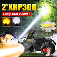 USB Rechargeable LED Sensor Headlamp 2*XHP300 Headlight Led Head Torch Camping Search Light Head Flashlight For Fishing Lantern