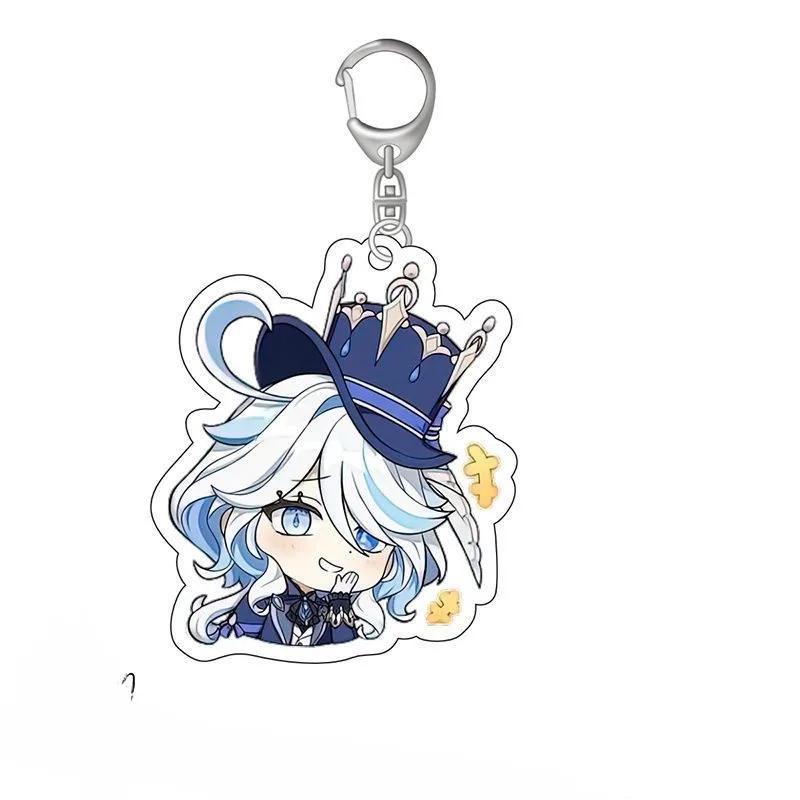 

Genshin Impact Furina Kawaii акриловый брелок с мультяшным рисунком игровые периферийные маленькие подарки