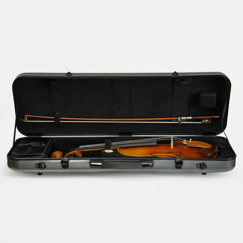CHRISTINA Violin Case Rectangular Black Dots VB28 4/4 Size Lightweight Hard Composite Materials with Straps