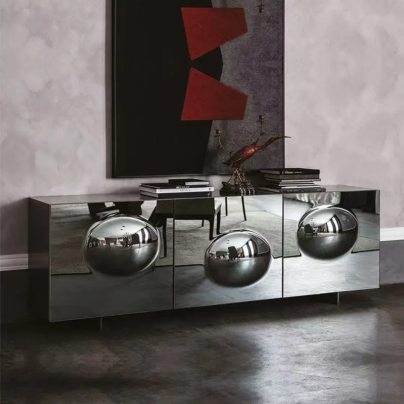Italian light luxury creative high sense belongs to the door cabinet designer living room home art fashion wall locker