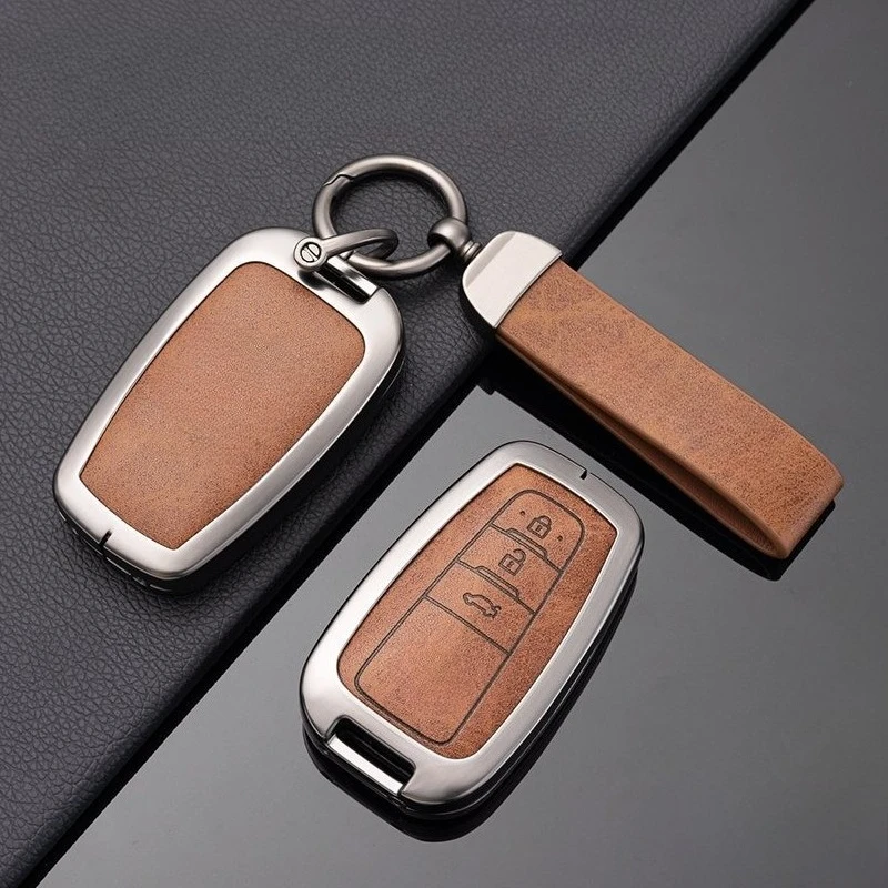 Zinc Alloy Car Smart Remote Key Case Cover Shell For Toyota Corolla Prius Camry CHR C-HR RAV4 Altis Land Cruiser Prado